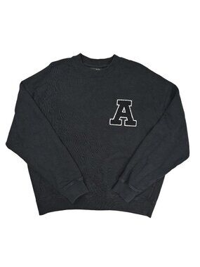Axel Arigato Logo Patch Team Cotton Sweatshirt in Black